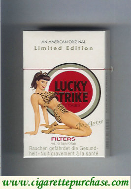 Lucky Strike Filter Jo-Ann cigarettes hard box